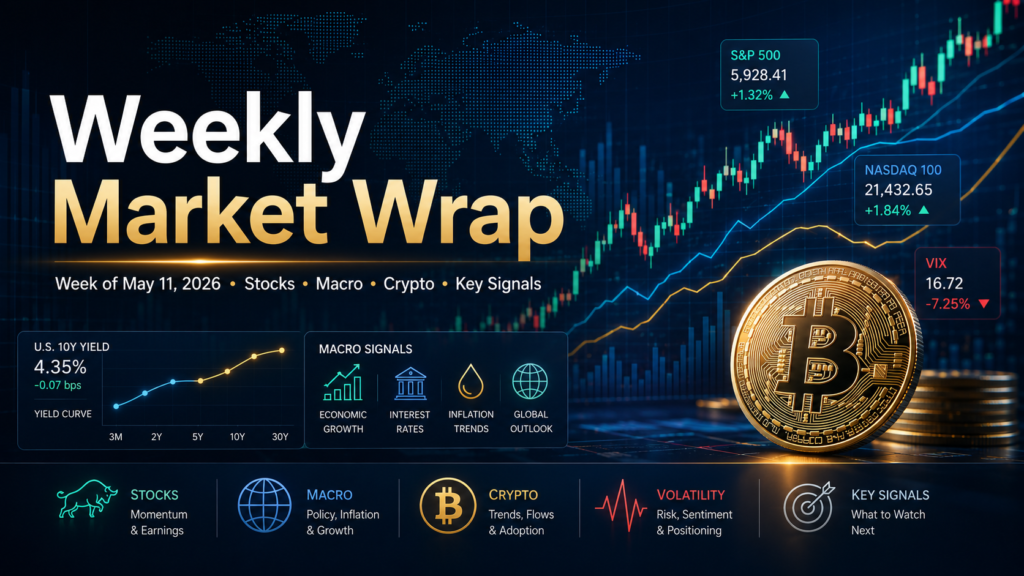 Weekly Market Wrap — Week of May 11, 2026: Stocks, Macro, Crypto and Key Signals